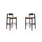Manhattan Comfort Klismos Barstool in Camel and Dark Walnut (Set of 2) 2-BS014-CL - alternate 1
